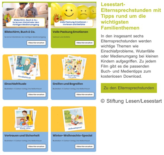 Lesestart 07/2025 Elternsprechstunde